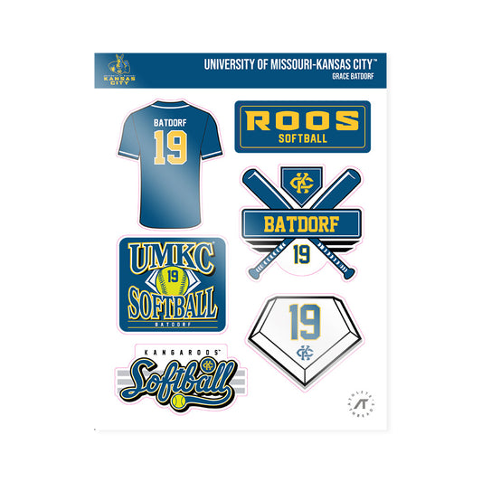 UMKC - NCAA Softball : Grace Batdorf - Sticker Sheet-0