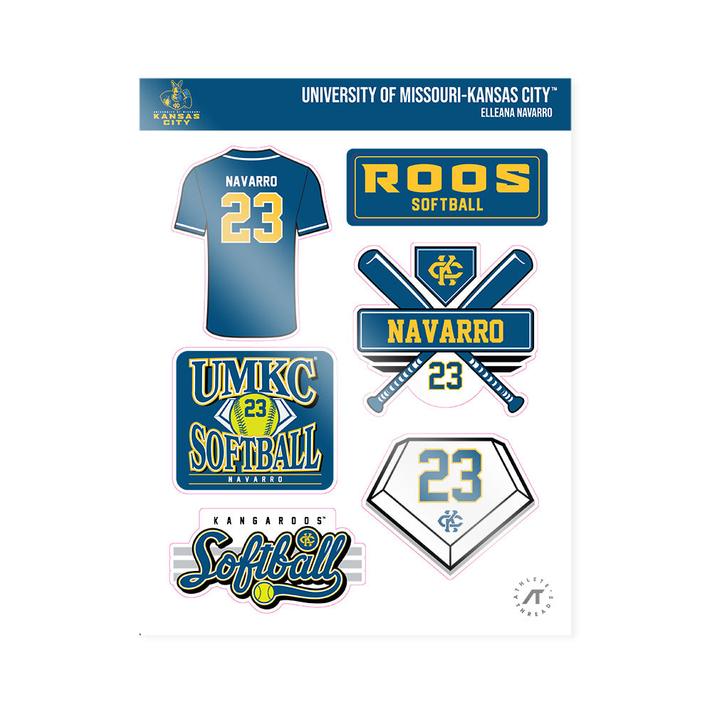 UMKC - NCAA Softball : Elleana Navarro - Sticker Sheet-0
