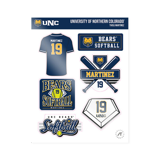 UNCO - NCAA Softball : Tivoli Martinez - Sticker Sheet-0