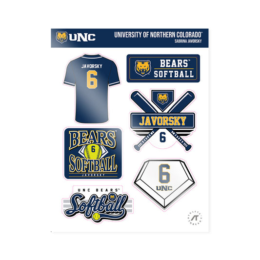 UNCO - NCAA Softball : Sabrina Javorsky - Sticker Sheet-0