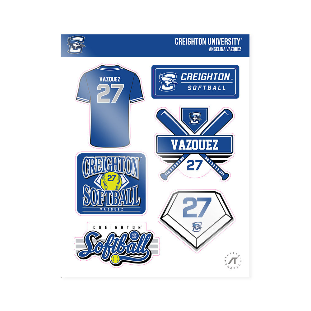Creighton - NCAA Softball : Angelina Vazquez - Sticker Sheet-0