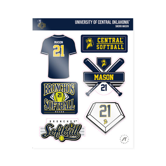 UCO - NCAA Softball : Sherri Mason - Sticker Sheet-0