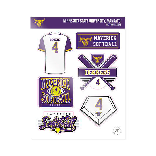 Minn. St. - NCAA Softball : Paxton Dekkers - Sticker Sheet-0
