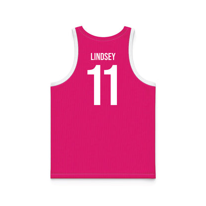 MSMU - NCAA Women's Basketball : Kayla Lindsey - Pink Basketball Jersey-1