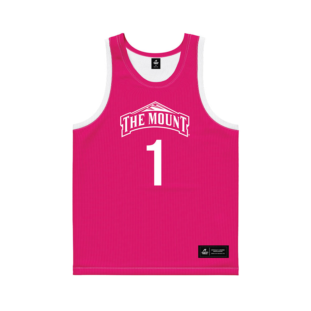 MSMU - NCAA Women's Basketball : Berlynn Carlson - Pink Basketball Jersey-0