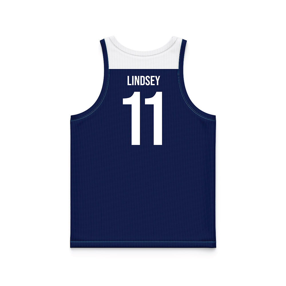 MSMU - NCAA Women's Basketball : Kayla Lindsey - Blue Basketball Jersey-1