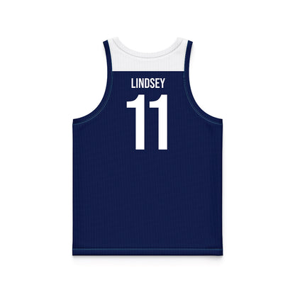 MSMU - NCAA Women's Basketball : Kayla Lindsey - Blue Basketball Jersey-1