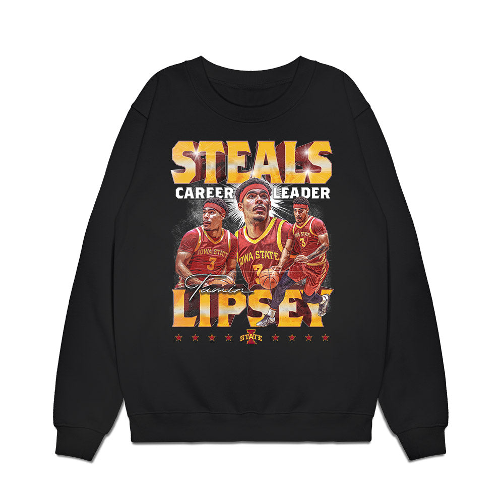 Iowa State - NCAA Men's Basketball : Tamin Lipsey - Premium Crewneck Sweatshirt-0
