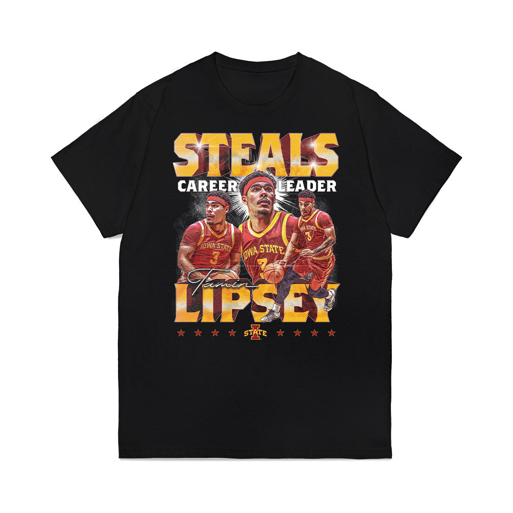 Iowa State - NCAA Men's Basketball : Tamin Lipsey - Premium T-Shirt-0
