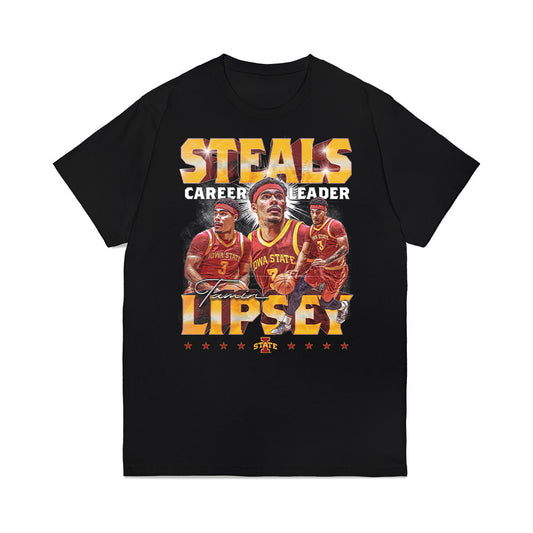 Iowa State - NCAA Men's Basketball : Tamin Lipsey - Premium T-Shirt-0
