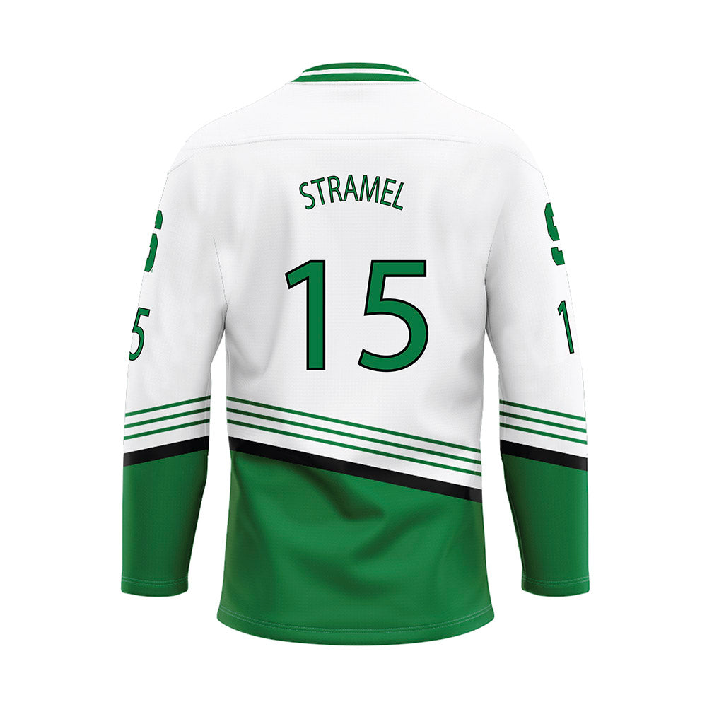 Michigan State - NCAA Men's Ice Hockey : Charlie Stramel - Replica Hockey Jersey-1