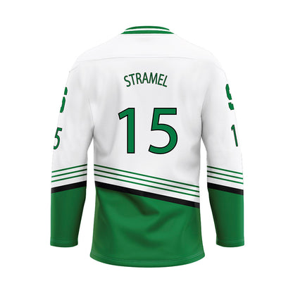 Michigan State - NCAA Men's Ice Hockey : Charlie Stramel - Replica Hockey Jersey-1
