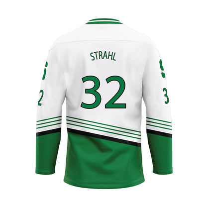 Michigan State - NCAA Men's Ice Hockey : Melvin Strahl - Replica Hockey Jersey-1