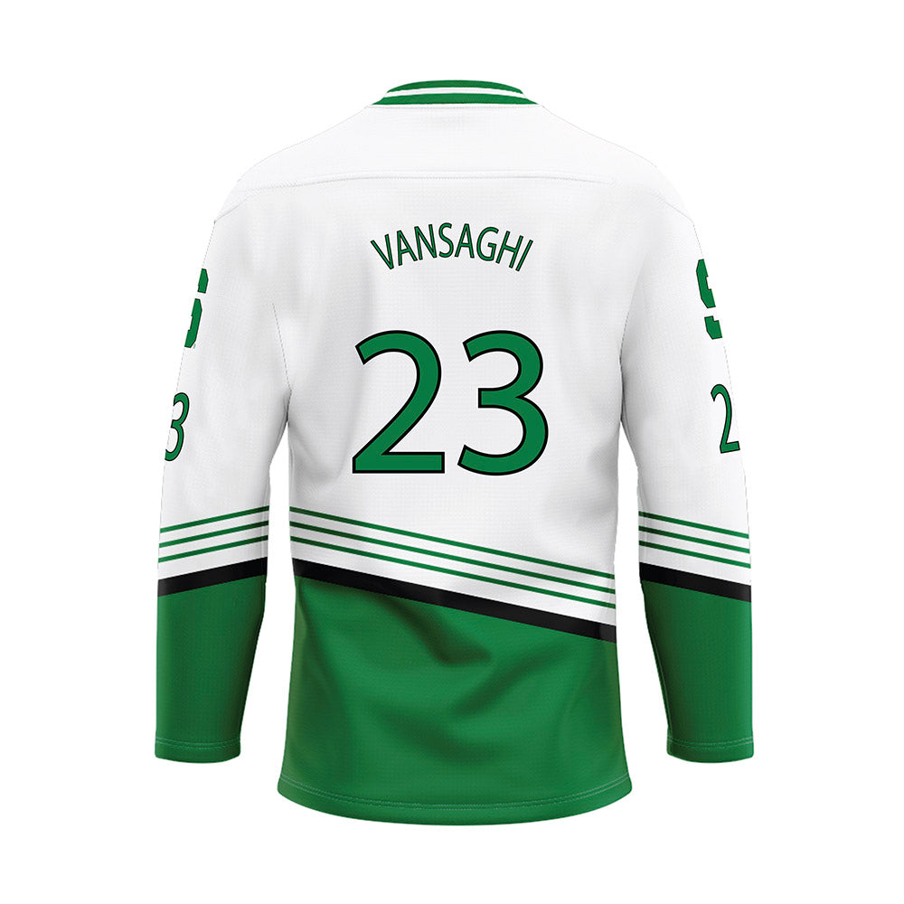 Michigan State - NCAA Men's Ice Hockey : Shane Vansaghi - Replica Hockey Jersey-1