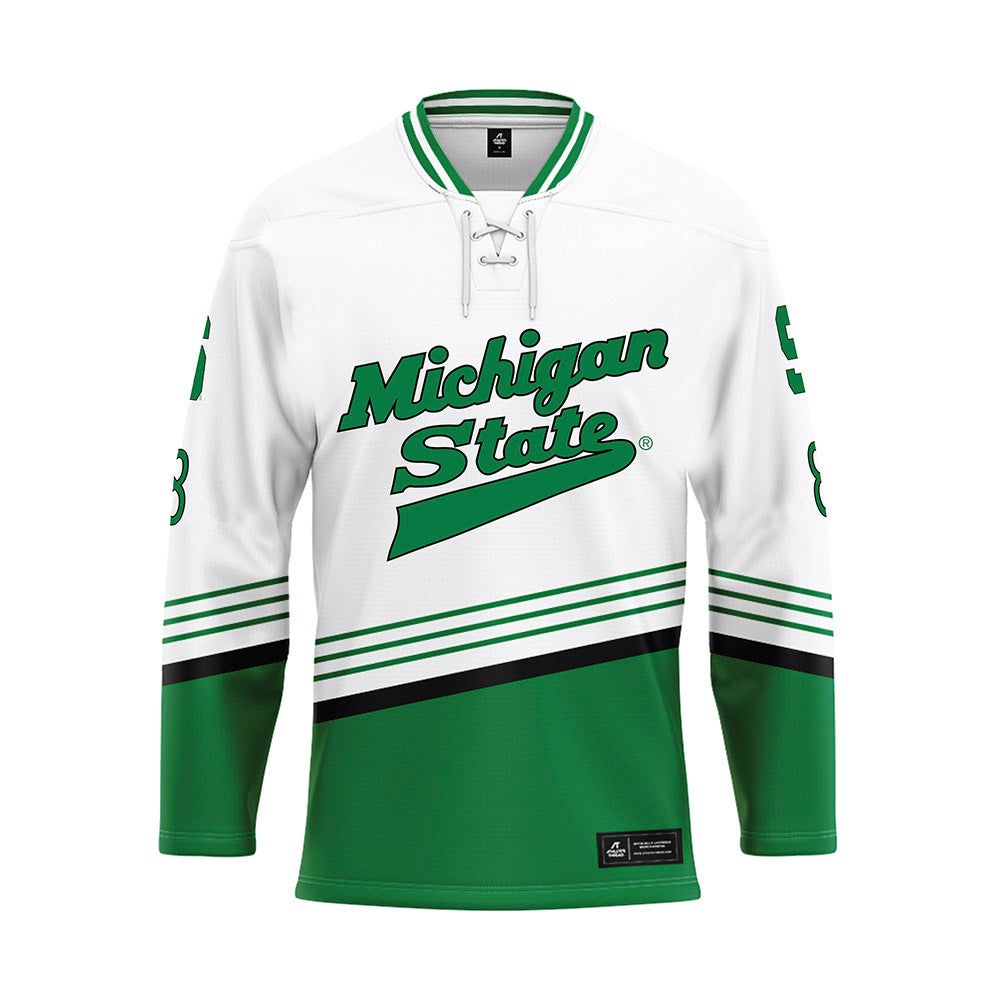 Michigan State - NCAA Men's Ice Hockey : Maxim Strbak - Replica Hockey Jersey-0