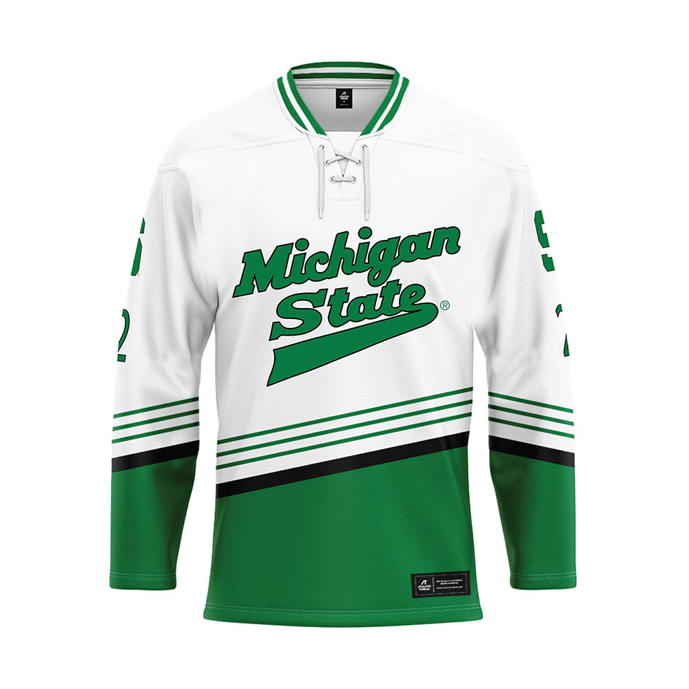 Michigan State - NCAA Men's Ice Hockey : Patrick Geary - Replica Hockey Jersey-0