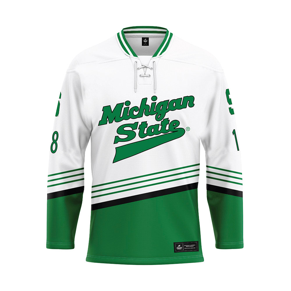 Michigan State - NCAA Men's Ice Hockey : Ryker Lee - Replica Hockey Jersey-0