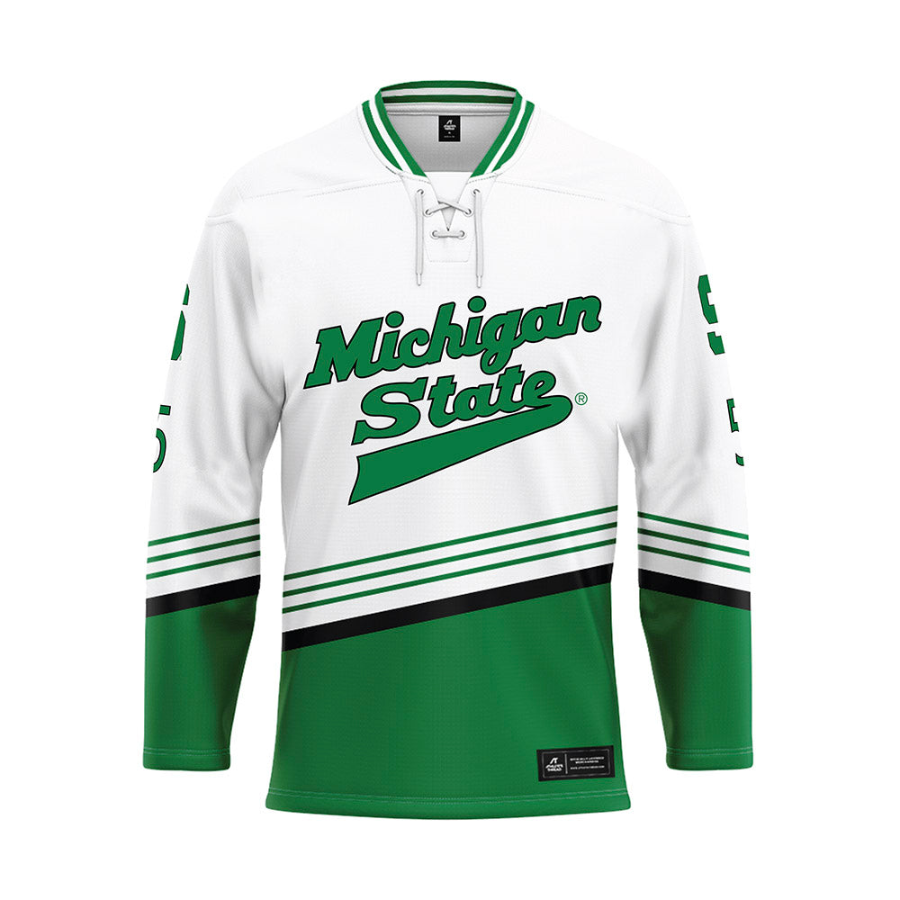 Michigan State - NCAA Men's Ice Hockey : Travis Shoudy - Replica Hockey Jersey-0