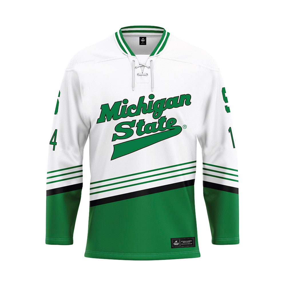 Michigan State - NCAA Men's Ice Hockey : Matt Lahey - Replica Hockey Jersey-0