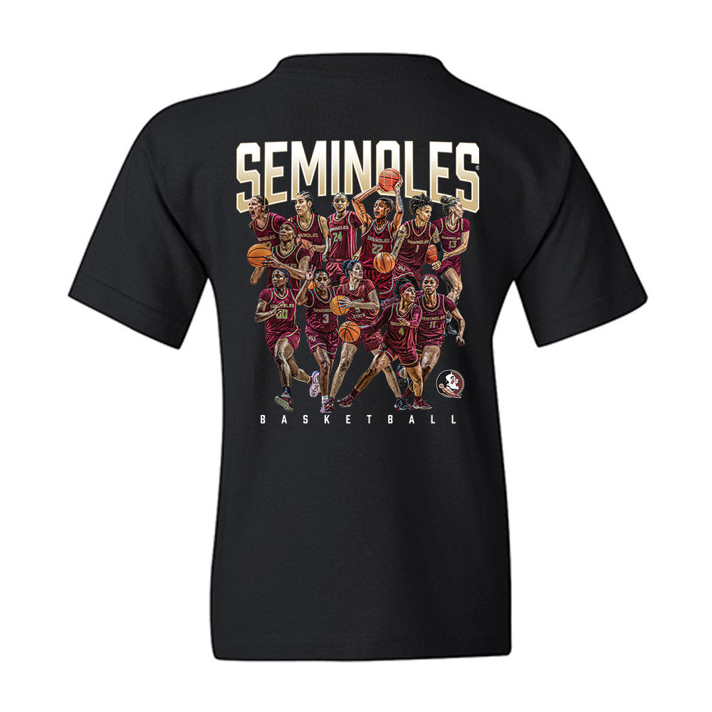FSU - NCAA Women's Basketball : Team Collage Youth T-Shirt-1