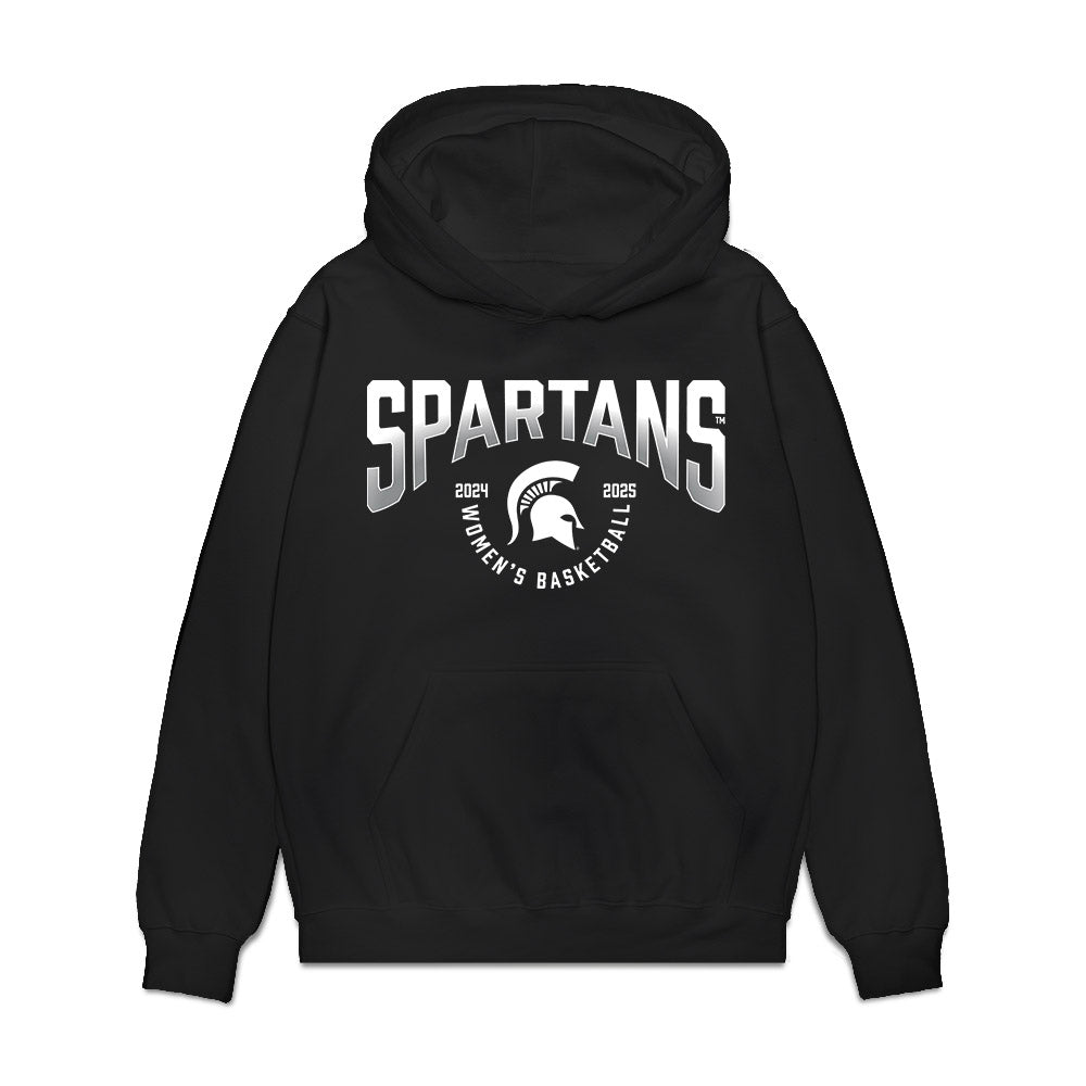 Michigan State - NCAA Women's Basketball : Team Collage Premium Hooded Sweatshirt-0