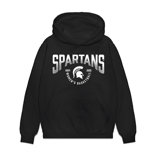 Michigan State - NCAA Women's Basketball : Team Collage Premium Hooded Sweatshirt-0