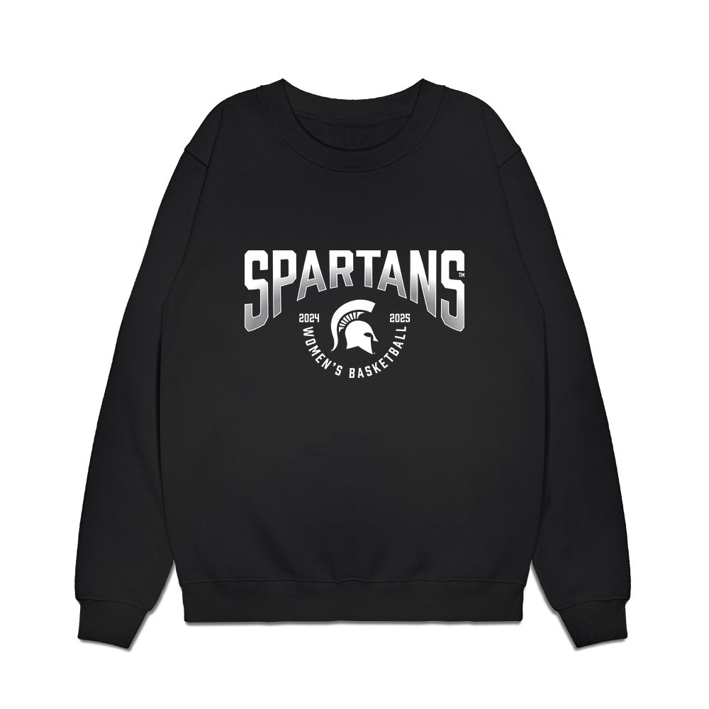 Michigan State - NCAA Women's Basketball : Team Collage Premium Crewneck Sweatshirt-0