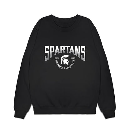 Michigan State - NCAA Women's Basketball : Team Collage Premium Crewneck Sweatshirt-0