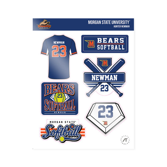 Morgan State - NCAA Softball : Hunter Newman - Sticker Sheet-0