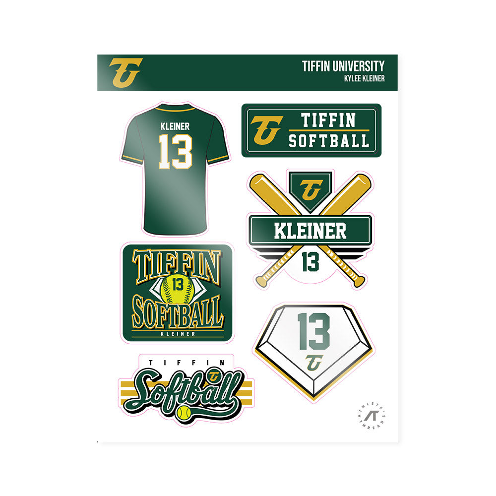 Tiffin - NCAA Softball : Kylee Kleiner - Sticker Sheet-0