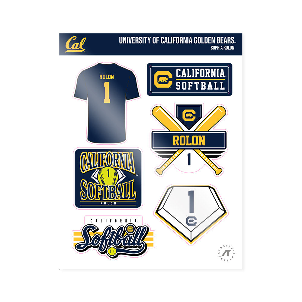 UC Berkeley - NCAA Softball : Sophia Rolon - Sticker Sheet-0