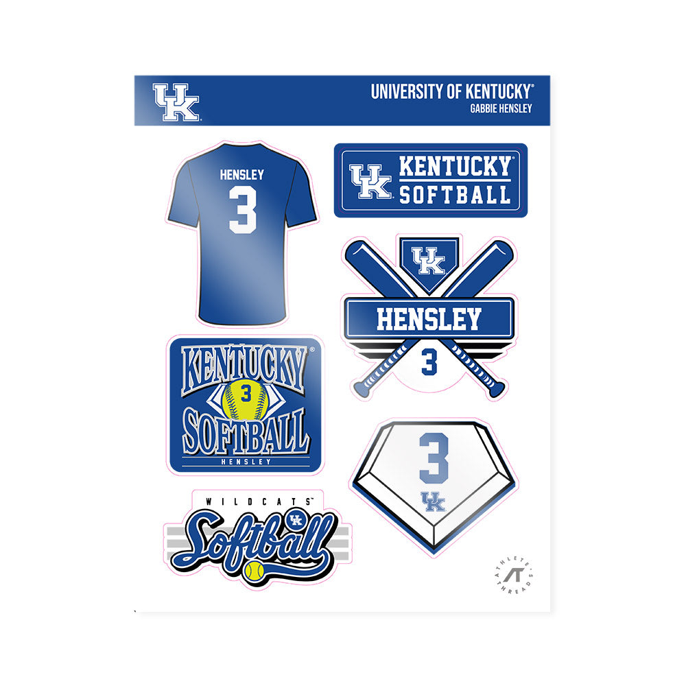 Kentucky - NCAA Softball : Gabbie Hensley - Sticker Sheet-0