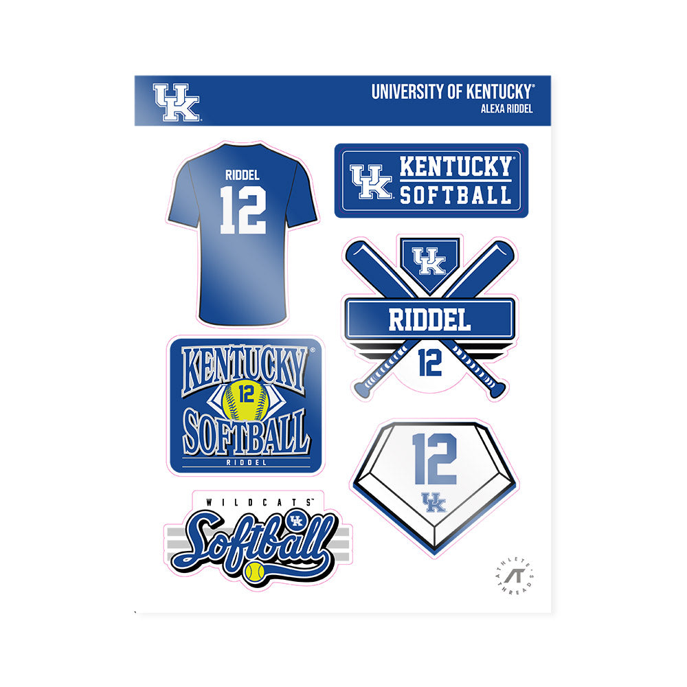 Kentucky - NCAA Softball : Alexa Riddel - Sticker Sheet-0