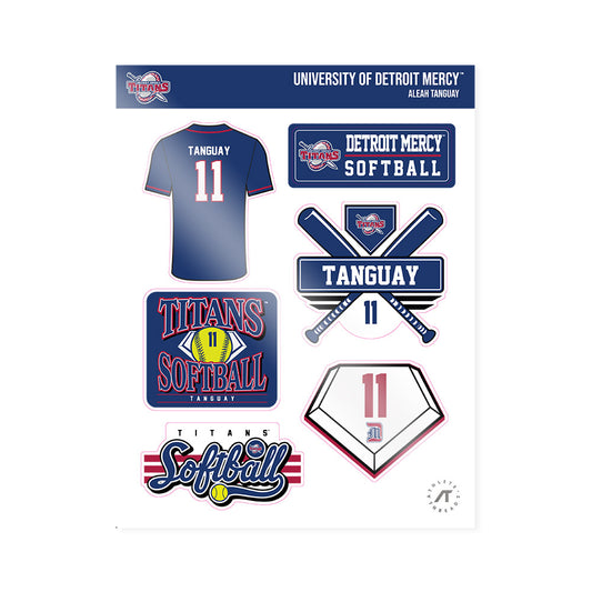 Detroit Mercy - NCAA Softball : Aleah Tanguay - Sticker Sheet-0