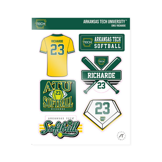 ATU - NCAA Softball : Emily Richarde - Sticker Sheet-0