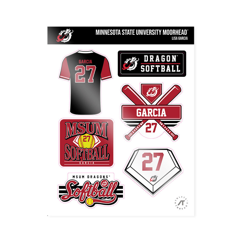 MSUM - NCAA Softball : Lisa Garcia - Sticker Sheet-0