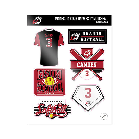 MSUM - NCAA Softball : Lacey Camden - Sticker Sheet-0