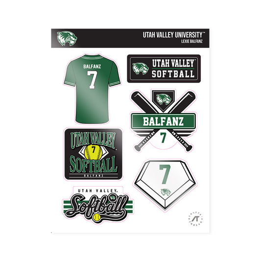 Utah Valley - NCAA Softball : Lexie Balfanz - Sticker Sheet-0