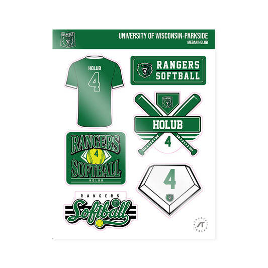 UW Parkside - NCAA Softball : Megan Holub - Sticker Sheet-0