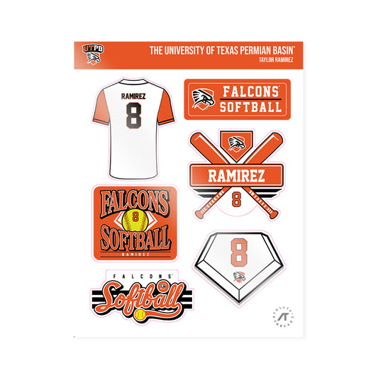 UTPB - NCAA Softball : Taylor Ramirez - Sticker Sheet-0