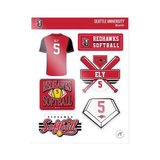 Seattle - NCAA Softball : Bella Ely - Sticker Sheet-0