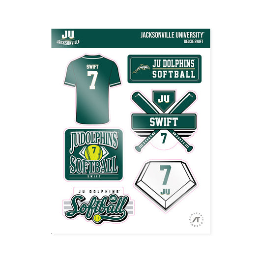 Jacksonville - NCAA Softball : Delcie Swift - Sticker Sheet-0