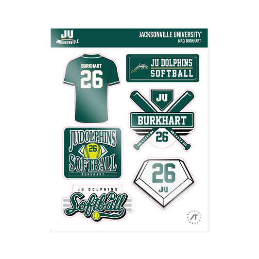 Jacksonville - NCAA Softball : Maci Burkhart - Sticker Sheet-0