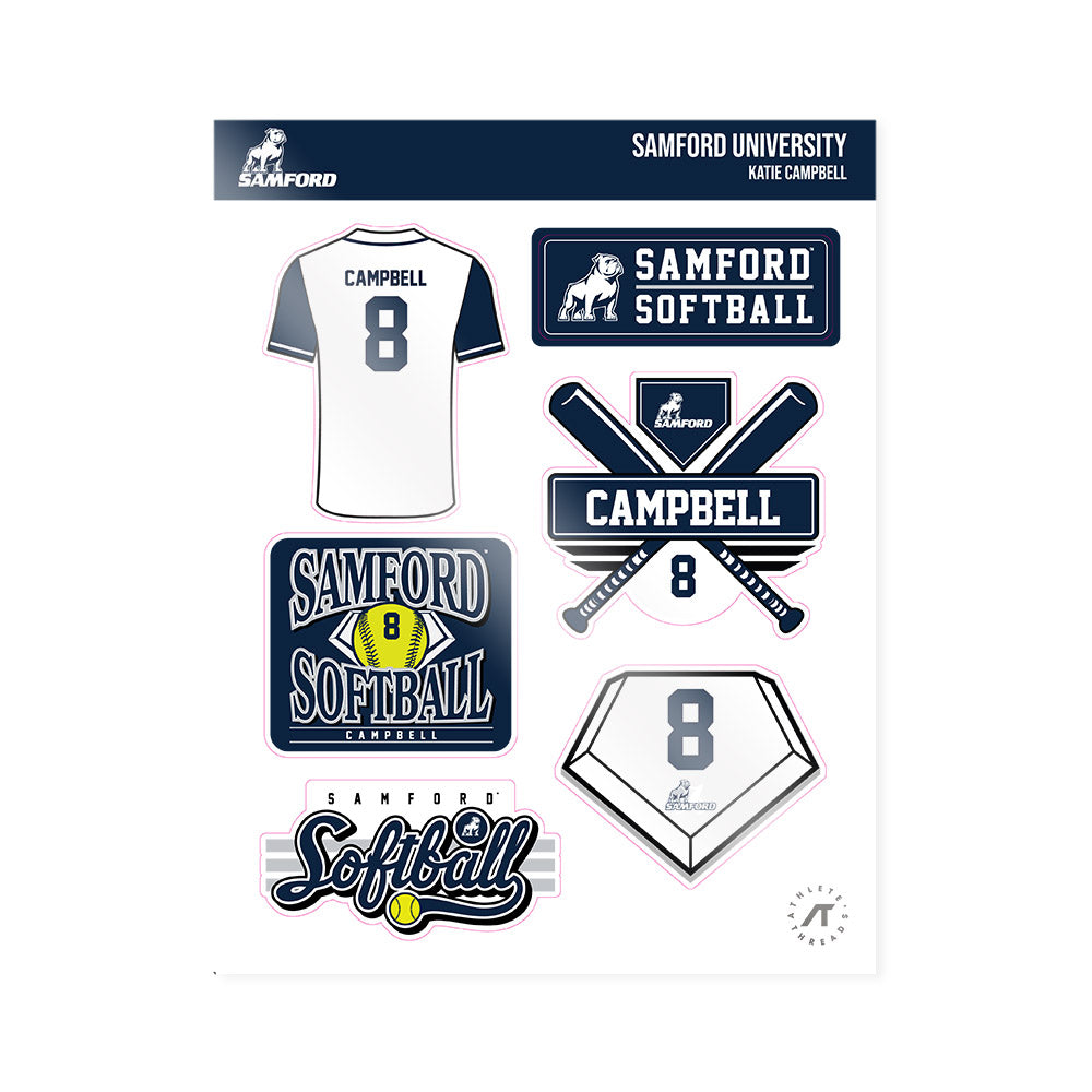 Samford - NCAA Softball : Katie Campbell - Sticker Sheet-0