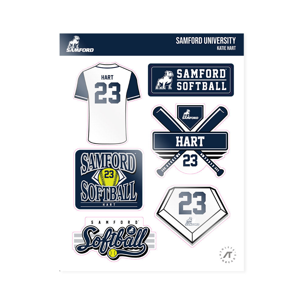 Samford - NCAA Softball : Katie Hart - Sticker Sheet-0