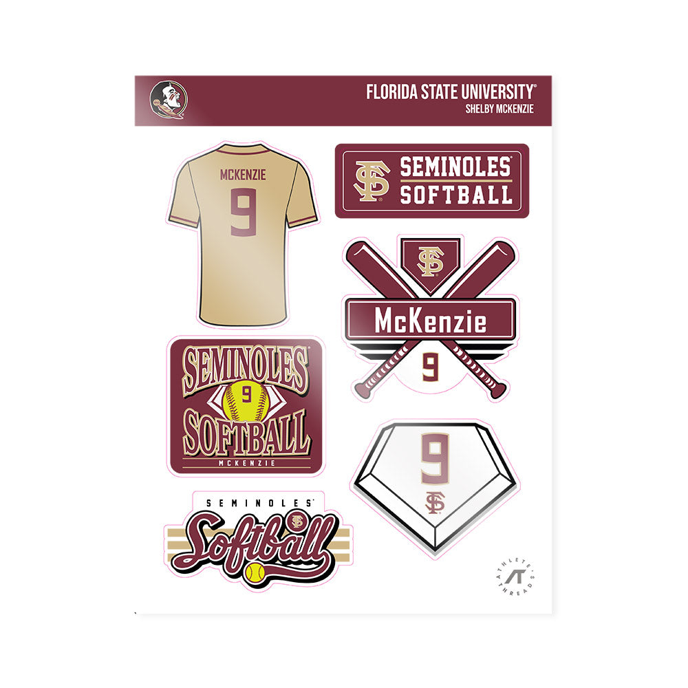 FSU - NCAA Softball : Shelby McKenzie - Sticker Sheet-0