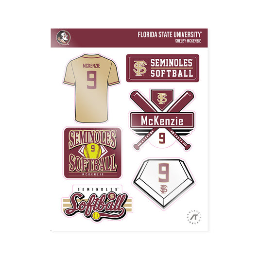 FSU - NCAA Softball : Shelby McKenzie - Sticker Sheet-0