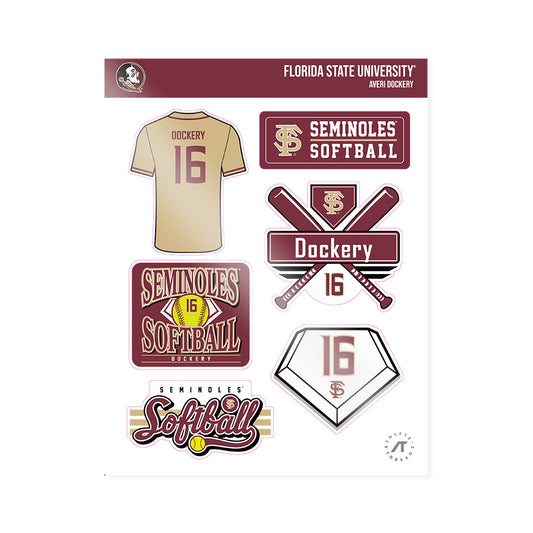 FSU - NCAA Softball : Averi Dockery - Sticker Sheet-0