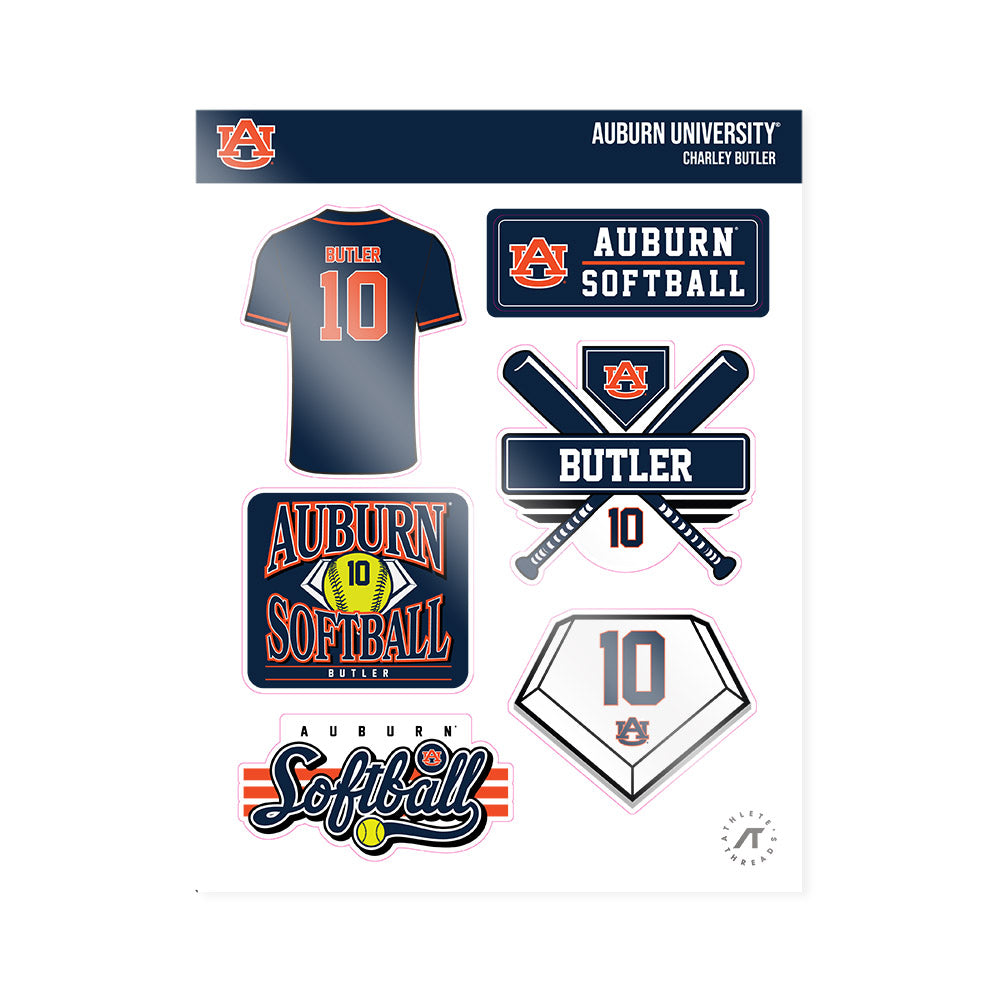Auburn - NCAA Softball : Charley Butler - Sticker Sheet-0