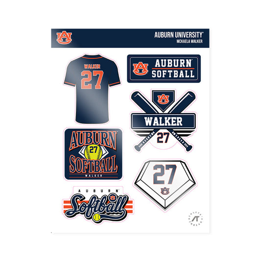 Auburn - NCAA Softball : Mckaela Walker - Sticker Sheet-0